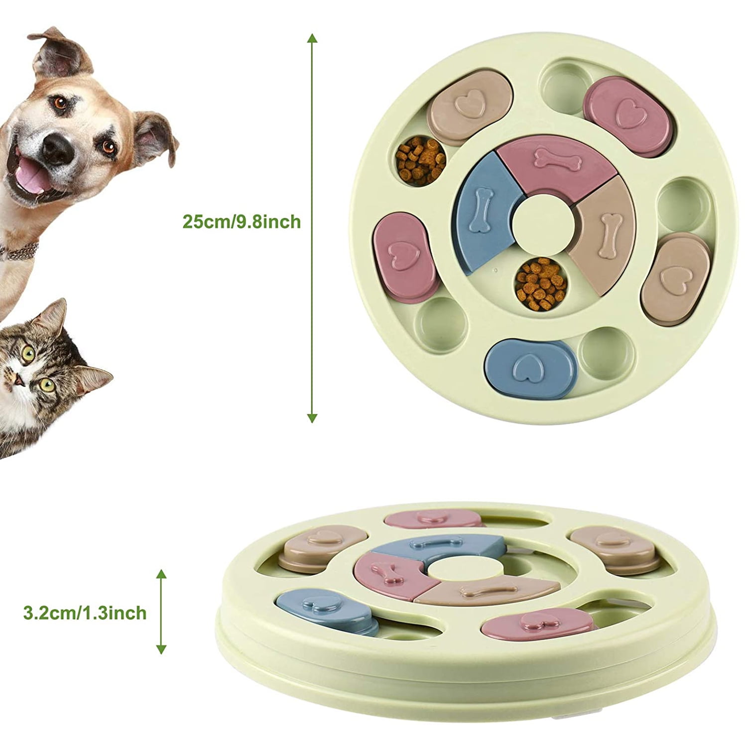 Dog Puzzle Toy Interactive Dog Food Puzzle Slow Feeder Treat Dispenser for  IQ Training, 1 PC - King Soopers