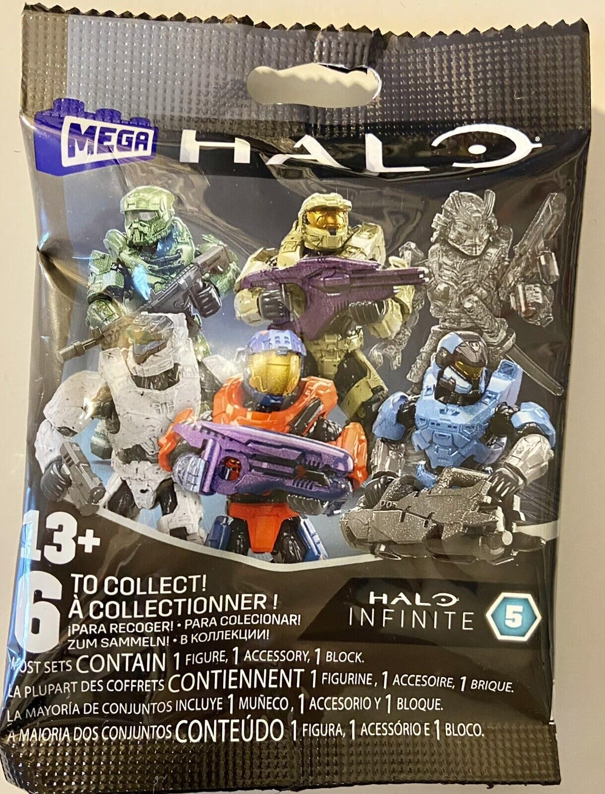 Mega Construx Halo Infinite Series 5 Mini Figures Blind Bags Complete Set of 6 Bundle from CNC84-963G Spartans Release