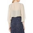 thumbnail image 2 of Alex Evenings Womens Short Bolero Shrug Jacket Small Champagne, 2 of 3