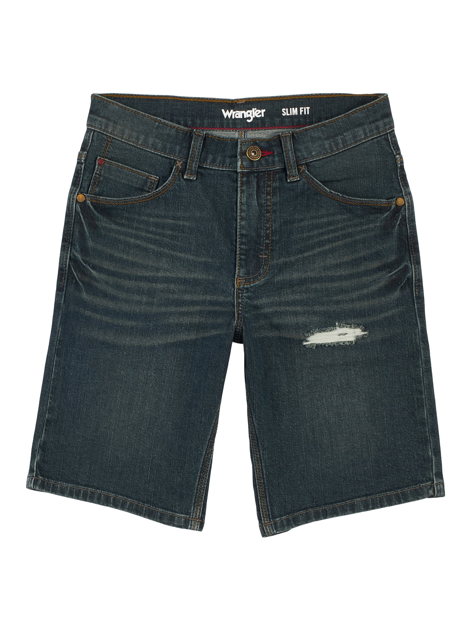 Wrangler Boys Slim Straight Denim Short, Sizes 4-18 & Husky - Walmart.com