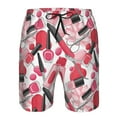 thumbnail image 4 of Kdxio Makeup Pattern Mens Casual Shorts - Drawstring Summer Beach Sports Shorts for Men, 4 of 9