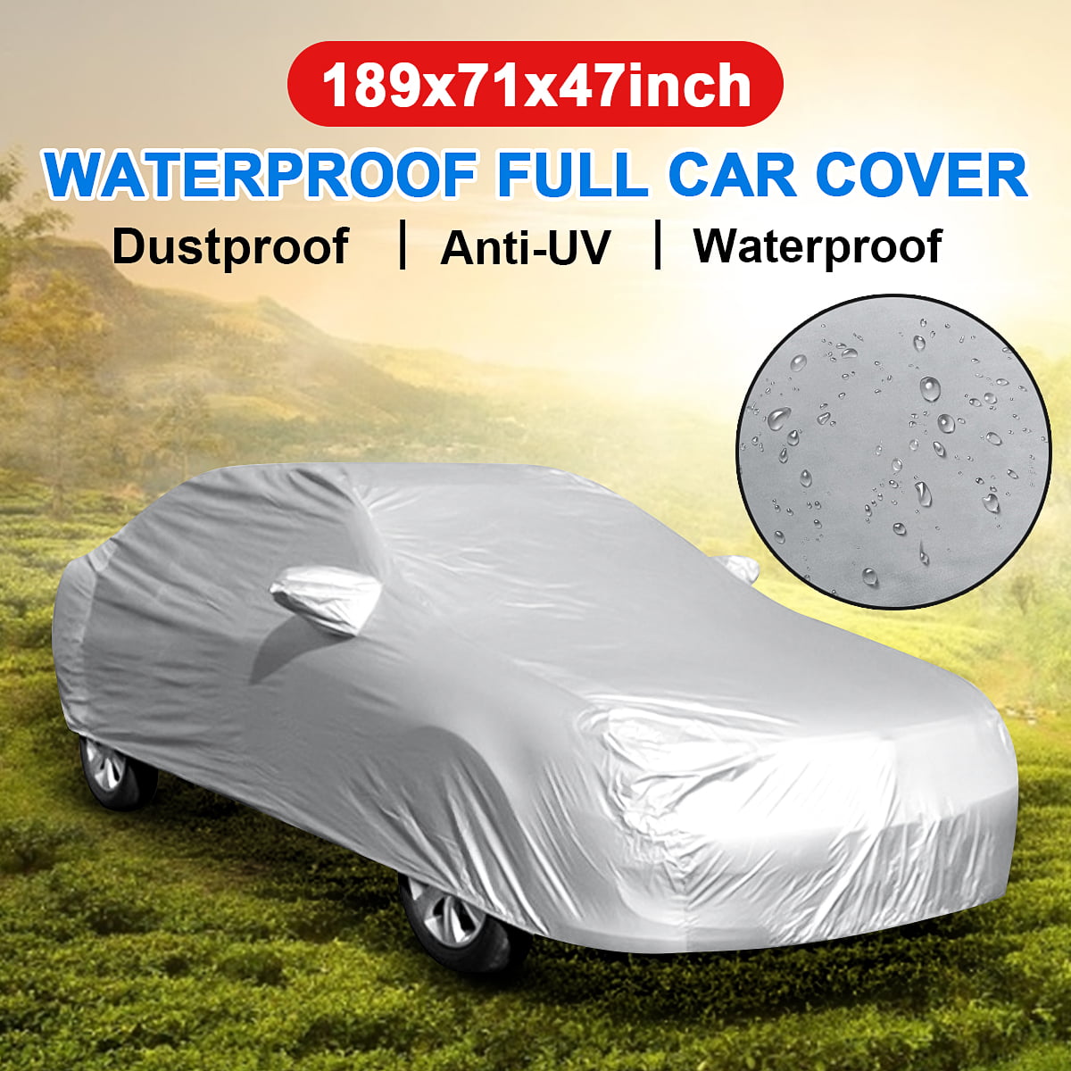 Universal 3XL Large Size Car Cover Outdoor Indoor Waterproof Weather Proof MCS4P