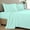 Aqua, variant on 4 Piece Ruffle Sheet Set, 2" Inch Ruffle Hem On Flat Sheet, 8 Inch Deep Pocket, 100% Egyptian Cotton, 800 TC, Twin XL Size, Solid Gold