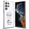 thumbnail image 1 of TalkingCase Slim Phone Case Compatible for Samsung Galaxy S22 Ultra 5G, Unicorn Star Rain Print, Thin Light, Flexible, Soft, USA, 1 of 6