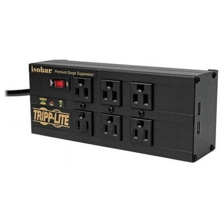 UPC: 0037332225023 | TRIPP LITE IBAR6ULTRAUSBB 10.0 Feet 6 Outlets 3840 Joules Surge Protector
