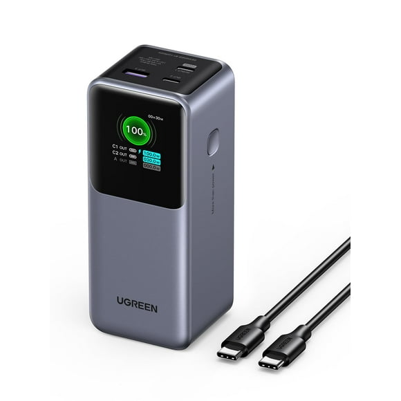 Batería externa UGREEN Nexode 20000mAh 130W con 3 puertos USB C