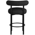 thumbnail image 2 of Meridian Furniture Bordeaux Black Boucle Fabric Stool, 2 of 10