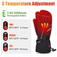 thumbnail image 4 of Sun Will Winter Warm Mittens for Men and Women,Rechargeable Battery Heated Ski Gloves Black 2XS-2XL, 4 of 9