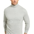 thumbnail image 2 of Club Room Men's Solid Mock Neck Shirts, Grey Heather, Medium, 2 of 3