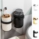 thumbnail image 1 of Estante de pared para baño sin agujeros para el hogar, estante para botellas, estante para vasos y cepillos de dientes, soporte colgante de aluminio multifuncional con soporte resistente Akmoler, 1 of 9