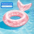 thumbnail image 7 of MoKo Mermaid Pool Floaties for Kids & Adults, Inflatable Swimming Ring Summer Toy, Champagne Pink, 7 of 7