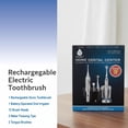 thumbnail image 2 of Pursonic Rechargeable Sonic Toothbrush and Rechargeable Water Flosser with 12 Brush Heads, 2 of 8