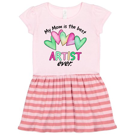 

Inktastic My Mom is the Best Artist Ever Gift Toddler Girl Dress