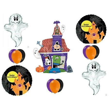HALLOWEEN HAUNTED HOUSE Party Balloons Decoration Supplies Trick Or Treat Ghosts