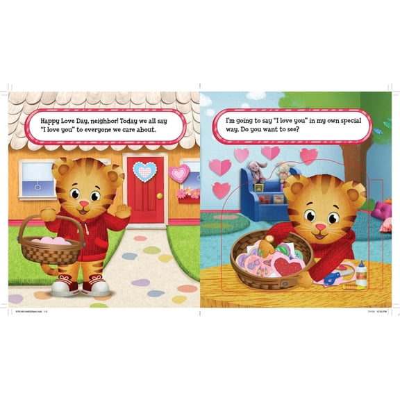 Pre-Owned Happy Love Day, Daniel Tiger!: A Lift-the-Flap Book (Daniel Tiger's Neighborhood), 9781481448550, 1481448552, Paperback, Illustrated edition