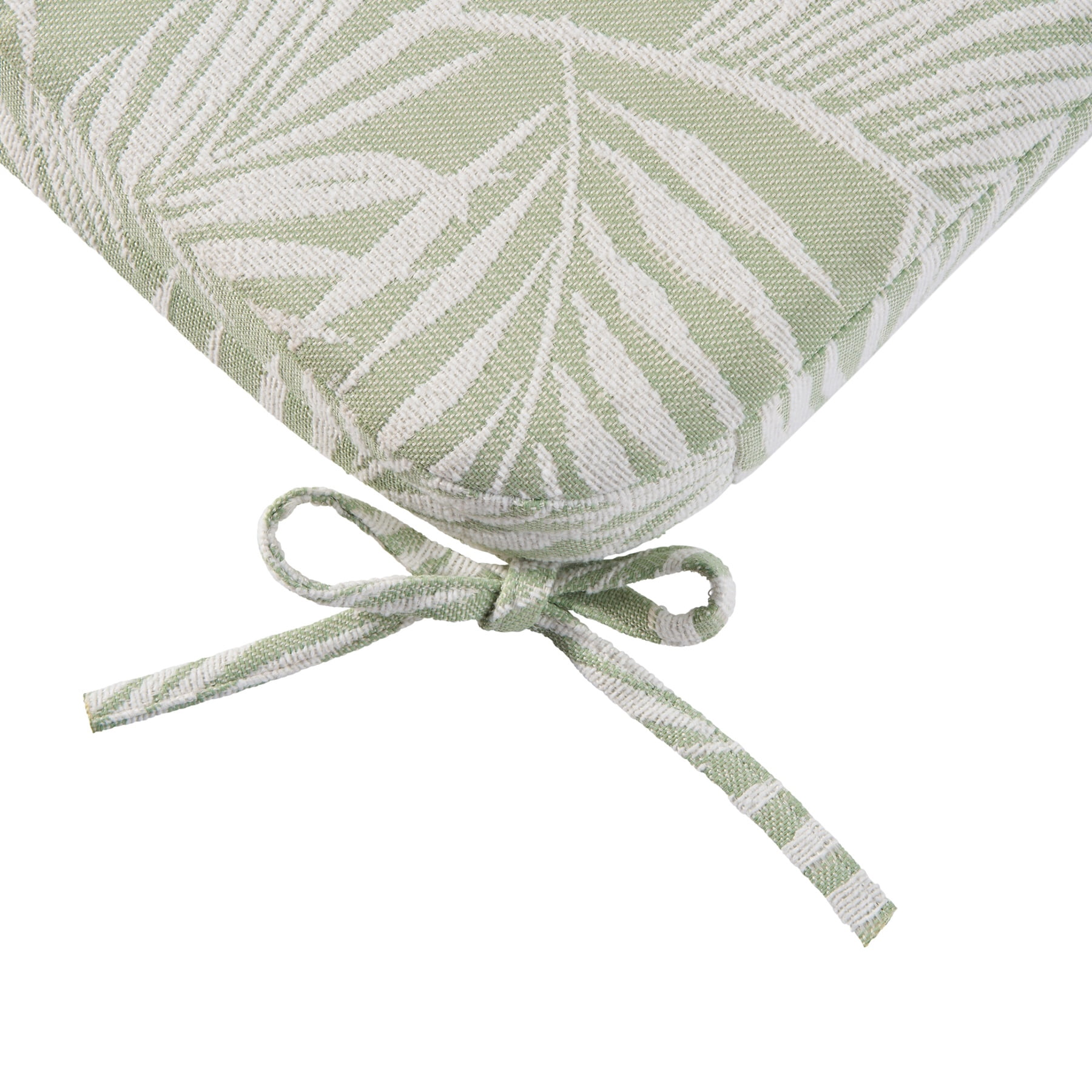 Better Homes & Gardens Outdoor Seat Pad Cushion, 19 in x 18 in, Palm Green
