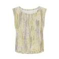 thumbnail image 6 of lcziwo Tank Tops for Women Print Wide Strap Lightweight Camisole Summer Casual Athletic Open Side Crop Undershirt Yellow XXL, 6 of 9