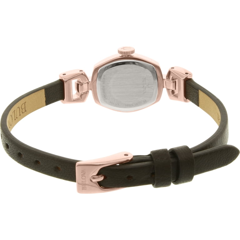 Bulova Women\'s Rose-Tone Leather Watch Bulova Women main image 4