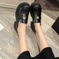 thumbnail image 3 of Dakaela Loafers for Women Platform Heel Dressy Mary Jane Square Toe Casual Slip on Shoes, 3 of 7