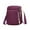 Purple, variant on SLYNSHome Body Bag Women Nylon, Ladies Purse Mini 3 Layer Zipper Shoulder Wallet Bag