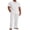 White, variant on COOFANDY Men's 2 Piece Linen Beach Outfits Short Sleeve Button Down Shirts Loose Pants For Men