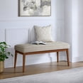 thumbnail image 3 of Better Homes & Gardens Colton 44" Upholstered Accent Bench, Cream, 3 of 12