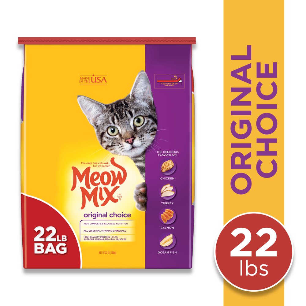 Meow Mix Original Choice Dry Cat Food, 22 Pounds