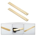 thumbnail image 3 of KAKOWELY 2Pcs Household Brass Rulers Vintage Bookmark Rulers Multi-function Straight Rulers,6.5"X0.67"X0.04", 3 of 5