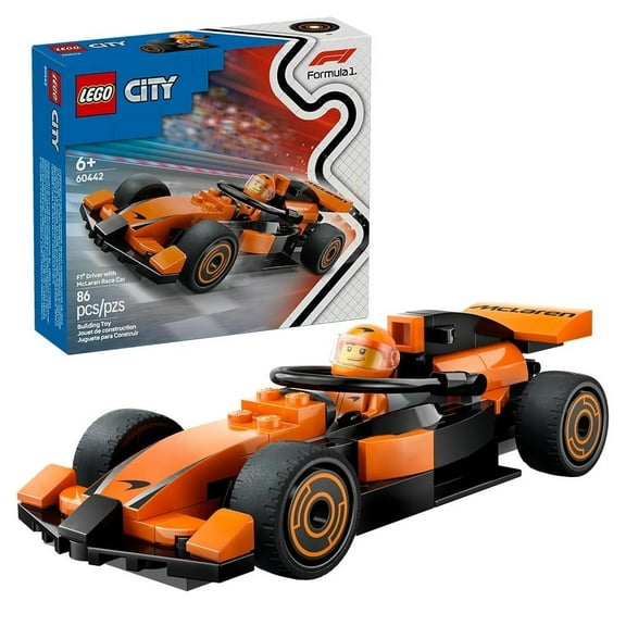 Set LEGO City Piloto de F1 con Auto de Carrera McLaren 60442
