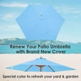 thumbnail image 4 of Yescom 9 Ft Patio Umbrella Replacement Canopy Market Table Top Outdoor Sunshade Cover, 4 of 11