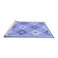 thumbnail image 2 of Ahgly Company Machine Washable Indoor Rectangle Abstract Blue Modern Area Rugs, 6' x 9', 2 of 4