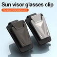 thumbnail image 4 of Sunglass Holders for Car Sun Visor,1 Pack Magnetic Leather Glasses Eyeglass Hanger Clip for Car Accessories, 4 of 8