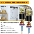 thumbnail image 2 of Beaquicy Washer Machine Suspension Rods DC97-05280W DC97-16350T Replaces Washing Machine WA50R5200AW,WA50R5400AW,WA45n3050aw, 2 of 7