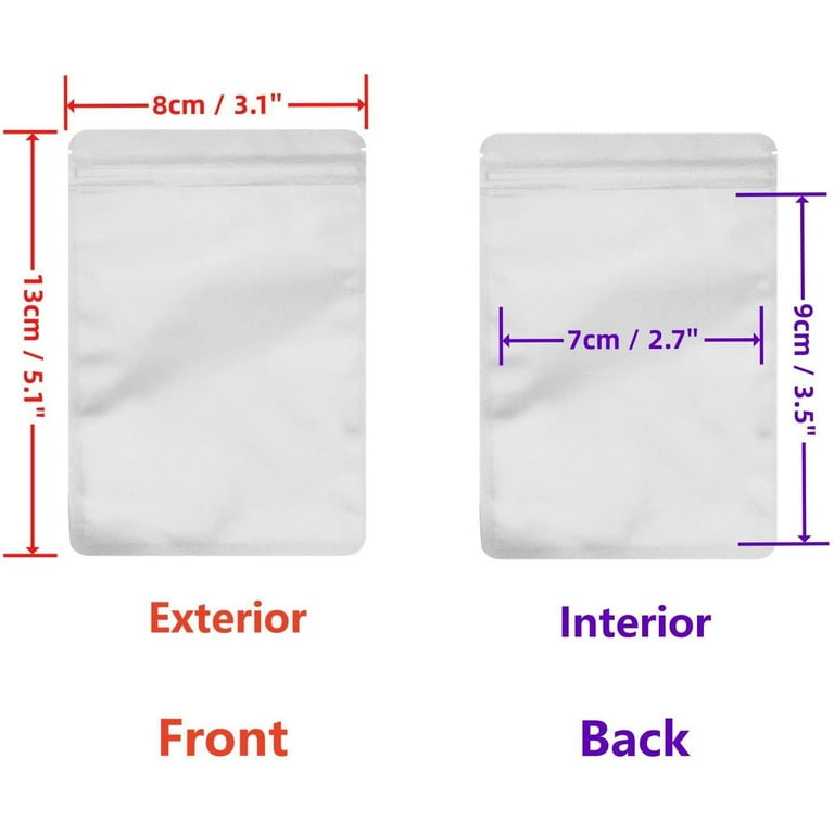 5x8 Plastic Zip Lock Bags (100pcs)-A2290