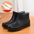 thumbnail image 1 of Botas de lluvia antideslizantes impermeables de tubo corto para mujer, a la moda, para Festival de salpicaduras de agua, 1 of 5