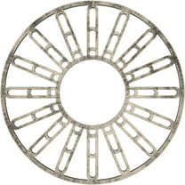 22"OD x 8"ID x 3/4"P Hale Architectural Grade PVC Pierced Ceiling Medallion, Antiqued Warm Silver