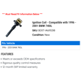 thumbnail image 2 of Ignition Coil - Compatible with 1996 - 2001 BMW 740iL 1997 1998 1999 2000, 2 of 2