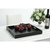 Convenience Concepts Palm Beach Tray in Black Wood Finish with Handles