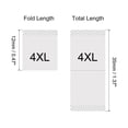 thumbnail image 2 of Clothing Sewing Size Label, 4XL Sizes Woven Embroidered Label White for Clothes Garment, Pack of 100, 2 of 6