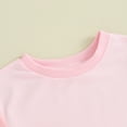 thumbnail image 5 of Bagilaanoe 2pcs Little Girls Outfits Toddler Shorts Set Short Sleeve Contrast Color T Shirt Tops + Shorts 2T 3T 4T 5T 6T Kids Casual Summer Clothes, 5 of 8