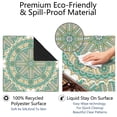 thumbnail image 4 of Green Mahjong Mat for Table, 31.5*31.5in Anti Slip American Mahjong Table Cloth, Noise Reduction, Neoprene Mah jongg Mat with Carrying Bag & 3 Dices, Mahjong Accessories Gift, Board Tile Games Mats, 4 of 7