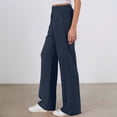 thumbnail image 6 of Sweatpants for Women 2026 Spring Fall Elastic High Waist Wide Straight Leg Casual Loose Sweat Pants with Pockets, 6 of 9