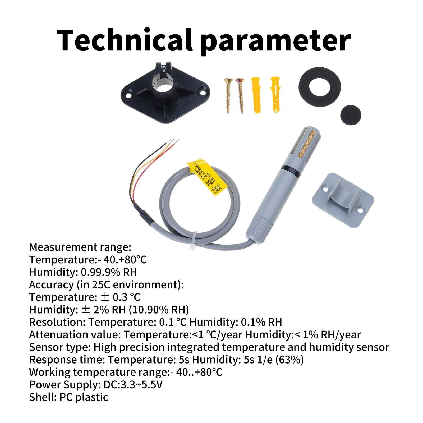 1 Set AM2305B Temperature and Humidity Sensors Transmitter High Precised for Agricultural and Scientific Research Use