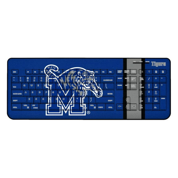 Keyscaper Memphis Tigers Stripe Design Wireless Keyboard
