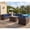 Blue, variant on TANGJEAMER 7 Piece Patio Furniture Set with Fire Pit Table, All Weather Outdoor Sectional PE Rattan, Patio Conversation Sets with Cushions for Garden Lawn Balcony, Black