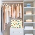 thumbnail image 4 of Yayeee Collapsible Cube Storage Bin with Lid Fabric Closet Decorative Basket with Handles, Brown Cartoon Planes Pattern, 4 of 7