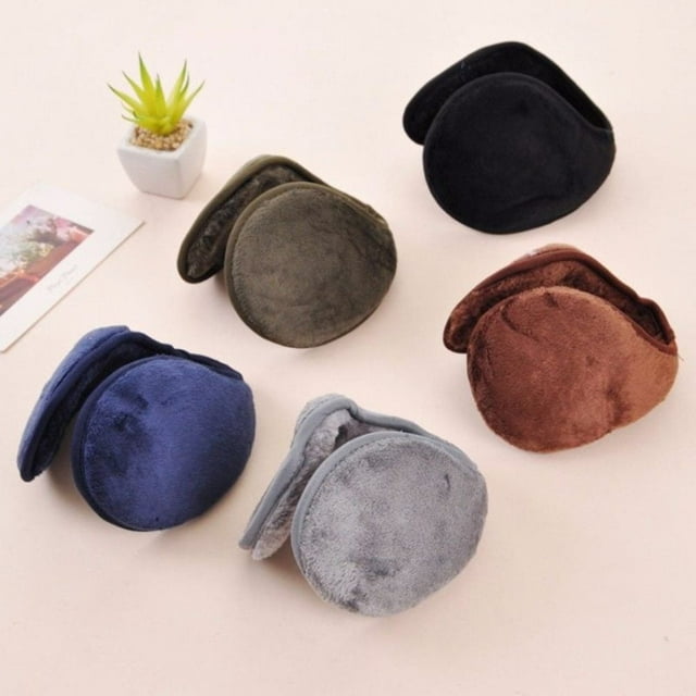 MesaSe 2PCS Earmuffs Winter Ear Warmers Behind the Head Style Soft Fleece