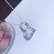thumbnail image 2 of Collar con colgante de plata 925 con forma de corazón de circonita cúbica elegante, 2 of 5