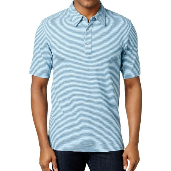 Weatherproof Mens Chalk Cotton Polo Shirt, Blue, XXX-Large