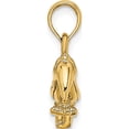 thumbnail image 2 of 14K Yellow Gold 3-D Textured/Polished Toucan Bird Charm (18.8 X 12.3) Made In United States k6448, 2 of 5